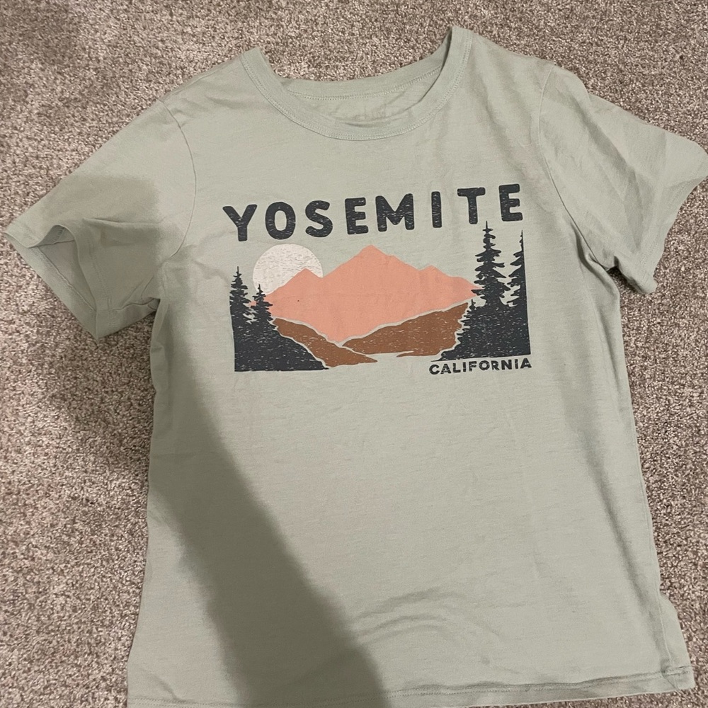 Zoe + Liv Green Yosemite Graphic Tee